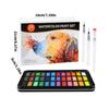 Künstler-Aquarellmalset 36 Farben feste Aquarellfarbe mit Wasserpinsel für Kinder Erwachsene Skizzieren Malen