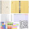 3D Heart Pattern A6 Loose-Leaf Notebook with PU Cover