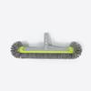 1 Piece Pool Wall Steps Corner Cleaning 45Cm Heavy Duty Aluminum Pool Brush Head With 7 Rows Nylon Bristles
