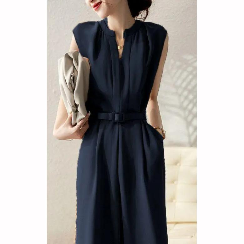 Taillenformender Jumpsuit Damen Sommermode Einfache Hosen Trend