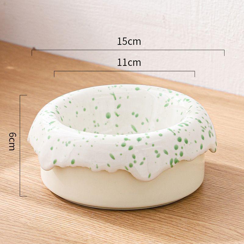 Ceramic Cat & Dog Anti-Tip Food Bowl With High-Leg Design