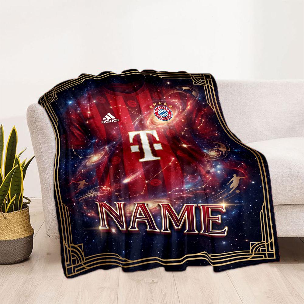Denmark Football Dreams Customize Your Name Blanket Gift Customizable Blanket Durable Comfort Versatile for Couch Sofa Chair Office