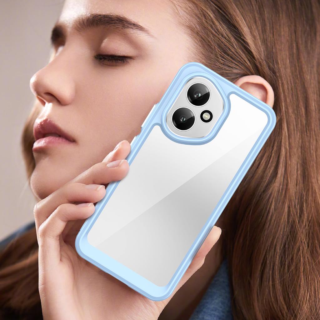 Dla Honor 400 5G (Światowy) Etui na telefon WANLONFENG Seria XC Pokrowiec z TPU i akrylu ze szkłem hartowanym (Duży otwór soczewki)