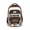 Schoolbag new student schoolbag travel backpack plaid contrasting color college style middle school student multi-compartment backpack