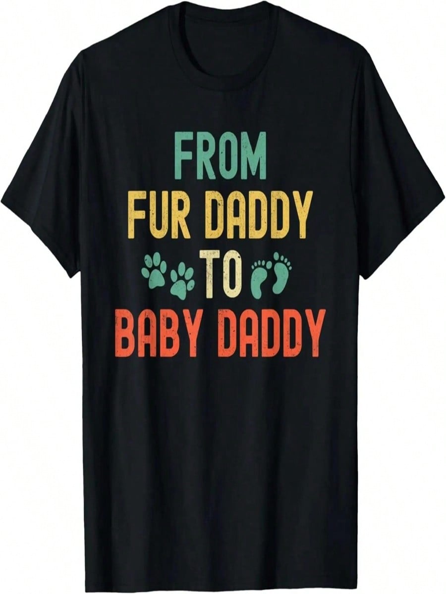 From Fur Daddy To Baby Daddy New Dad Funny Matching Couple T-Shirt S разноцветный