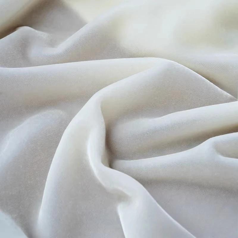 Einfarbiges Hochwertiges Seidenvelours-Stoff für DIY Nähen Kleid Cheongsam Oberteil Rock Weitbeinige Hosen Bekleidungsstoff