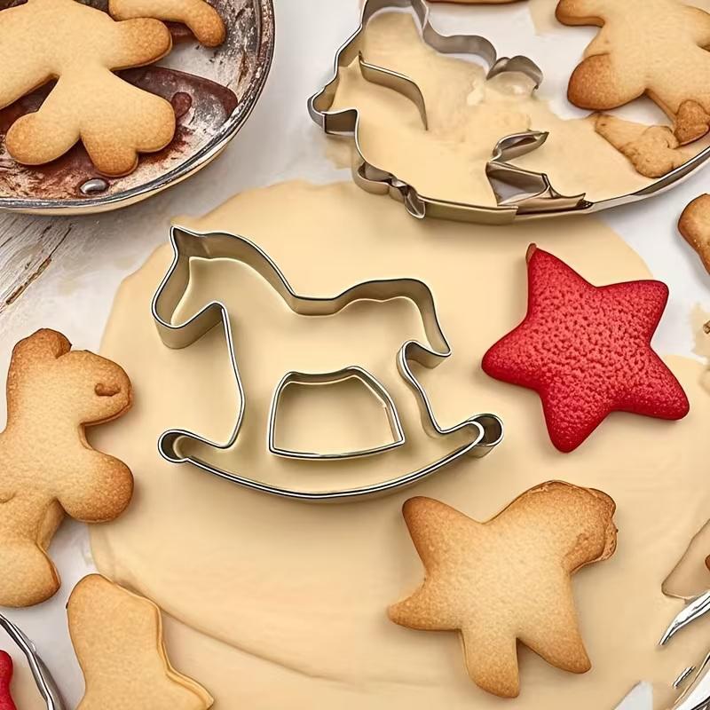 Whimsical Horse-Shaped Stainless Steel Cookie Cutter Set (1 Piece), A Diy Baking Mold, A Cute Animal Cookie Making Set