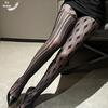 Women's Sheer Fishnet Stockings - Polka Dot & Heart Pattern, Sexy Black & White Options, Large Sizes Available for Spring & Autumn