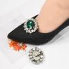 Fashion Shiny Metal Shoe Clips Rhinestones Crystal Charm Buckle Removable Bride Shoes Decoration High Heel