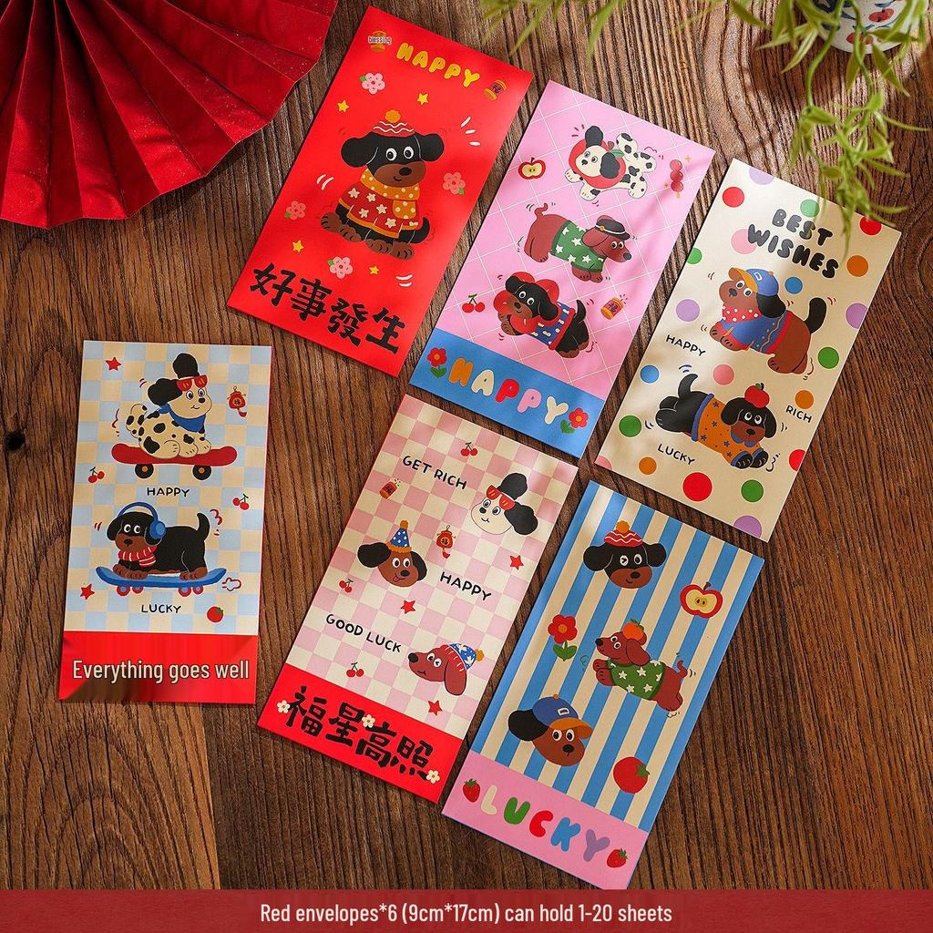 2026 Year of the Horse Cartoon Red Envelopes: Festive Lucky Money Envelopes for Kids - Perfect for Spring Festival Visits