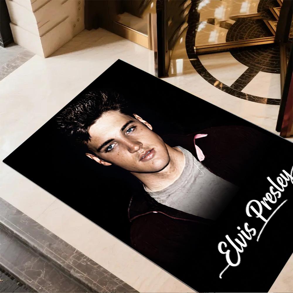 Elvis Presley's Legacy Carpet Suitable for Playrooms Foyer Bedrooms Dining Room Anti-slip Rug Anime Office Decor Birthday/Christmas Gift