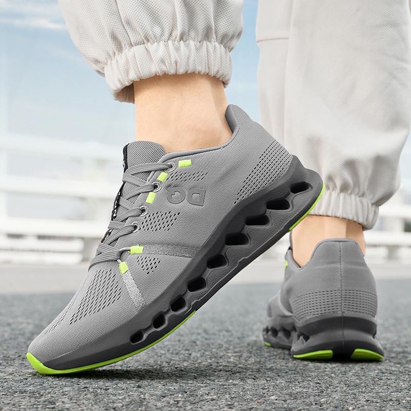 Lätta, andningsbara mesh-löparskor för män - Dämpade, bekväma, låga sneakers för utomhusbruk