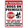 Retro No Trespassing Metal Poster Iron Decoration Perfect for Home Cafe Garage Club Bar Pubs