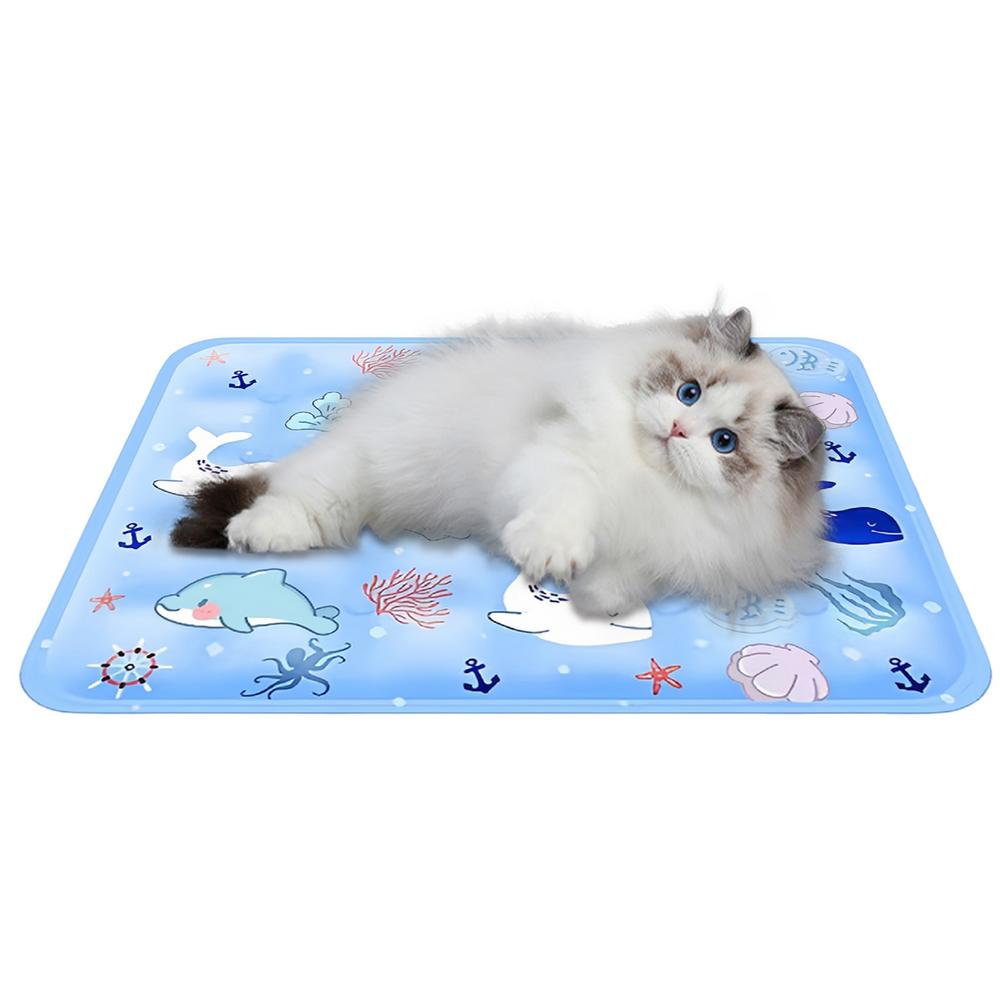 Hunde Kühlmatte Chill Puppy Pad 16x20 Zoll Selbstkühlende Hundeschlafmatte Waschbar Tragbar Für Drinnen Draußen Für Kleine Mittlere