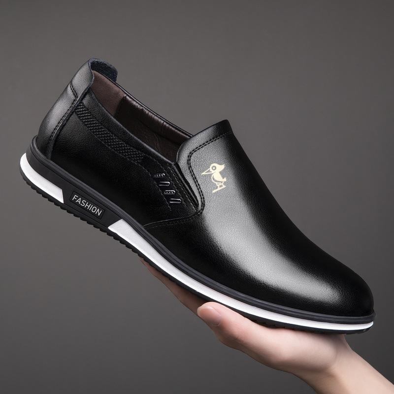 Kožené Obchodní Běžné Britské Kožené Boty Pánské Pánské Kožené Boty Single Shoes Pánské boty