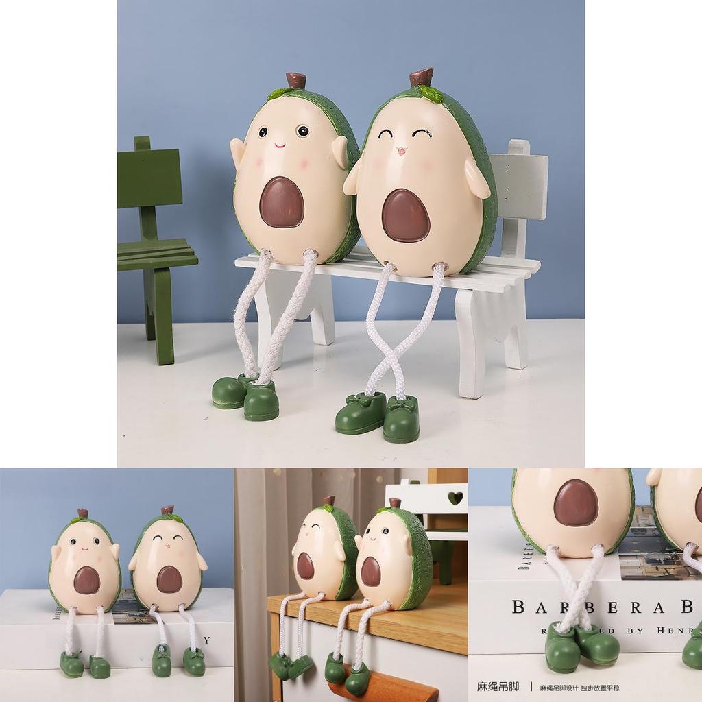 Nordic Avocado Doll Figure With Resin Material For Home Decor And Giftgiving
