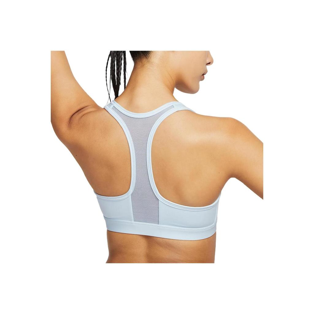 Nike Swoosh Dri-Fit Winter Collection Medium Support Comfortable Fresh Stylish Skin-Friendly Sports Bra Women Underwear Light-Blue FN2732-423