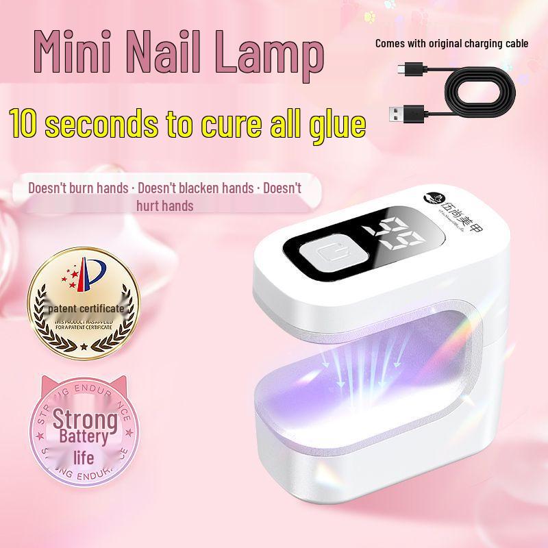 Portable Quick-Dry Mini LED Nail Gel Curing Flashlight for Home & Professional Use