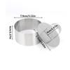 Stainless Steel Mousse Cake Ring Molds with Press Plate 1/4 Pcs Multi Shapes for Commercial Bakery Dessert Making
