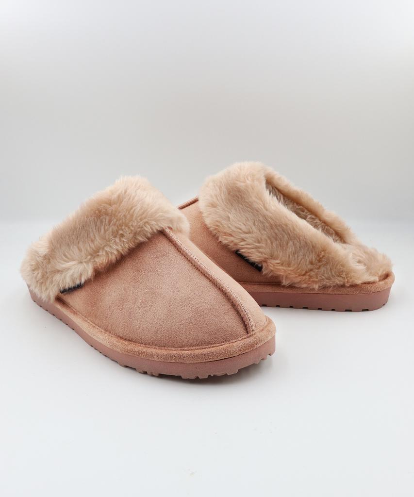 Mogaus Basic Fur Slippers Brown
