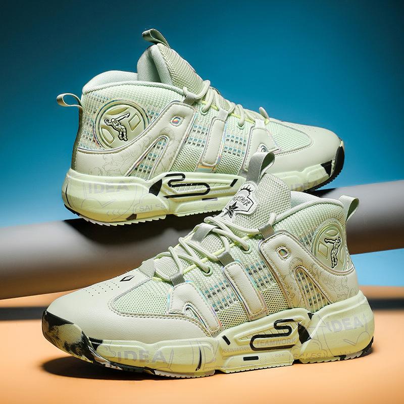 Autumn boys actual basketball shoes junior high school boys friction sound teenagers sports shoes comfortable shock absorption