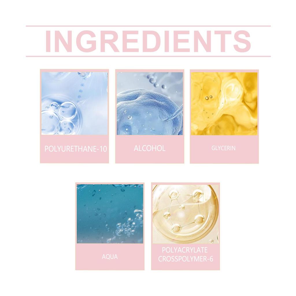 EELHOE Nail Extension Gel, Crystal Model Gel (No Paper Holder Required), Quick Nail Extension with Phototherapy Crystal Gel