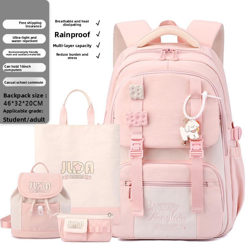 New Lightweight Travel High School Student Backpack Nylon Lightweight Large Capacity Computer College Student School Bags