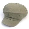 Universal Chemistry Stripe Beige Belted Newsboy Cap