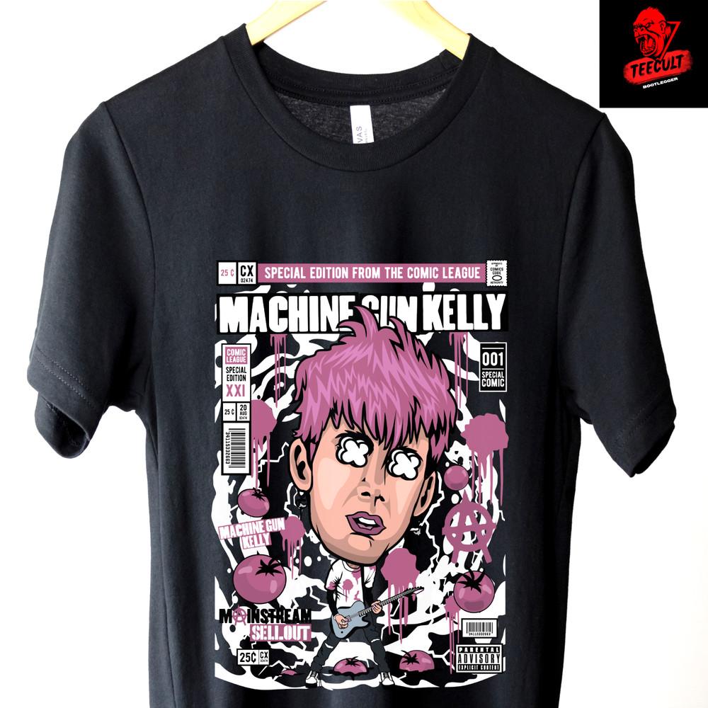 

Machine Gun Kelly HipHop amp; Rap Tee Unisex Heavy Cotton Rock Band TShirt S–3XL Unisex T-Shirt XXXXL
