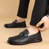 Casual Men's Loafers Classic and High-quality Styles Formal Office and Leisure Party Black and White Leather Shoes Hot