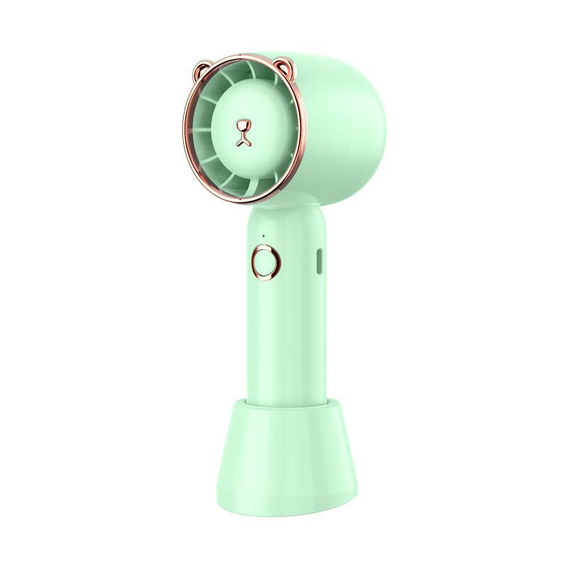 

New Handheld Turbine Fan Silent Rechargeable Blower For Eyelash Extensions Beauty Tool зелений