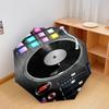 1 Stück Musikplatten Regenschirm Tragbarer Faltregenschirm Eisenrahmen Lochknochenstruktur Outdoor Heimregenschirm A6