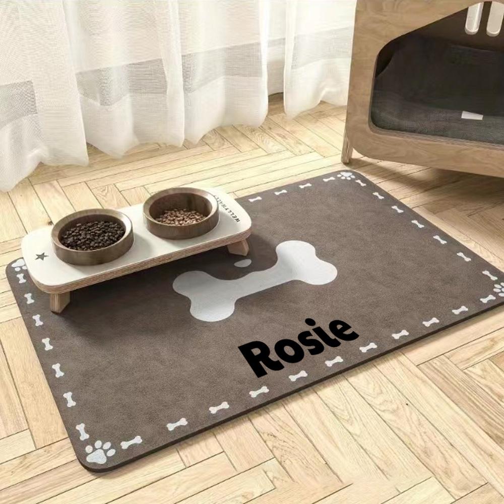 VIKAMA Dogs And Cats Diatomaceous Earth Dining Mat Soft And Comfortable Non-Slip Stain-Resistant Cat And Dog Food Mat Home Decor 120x160cm