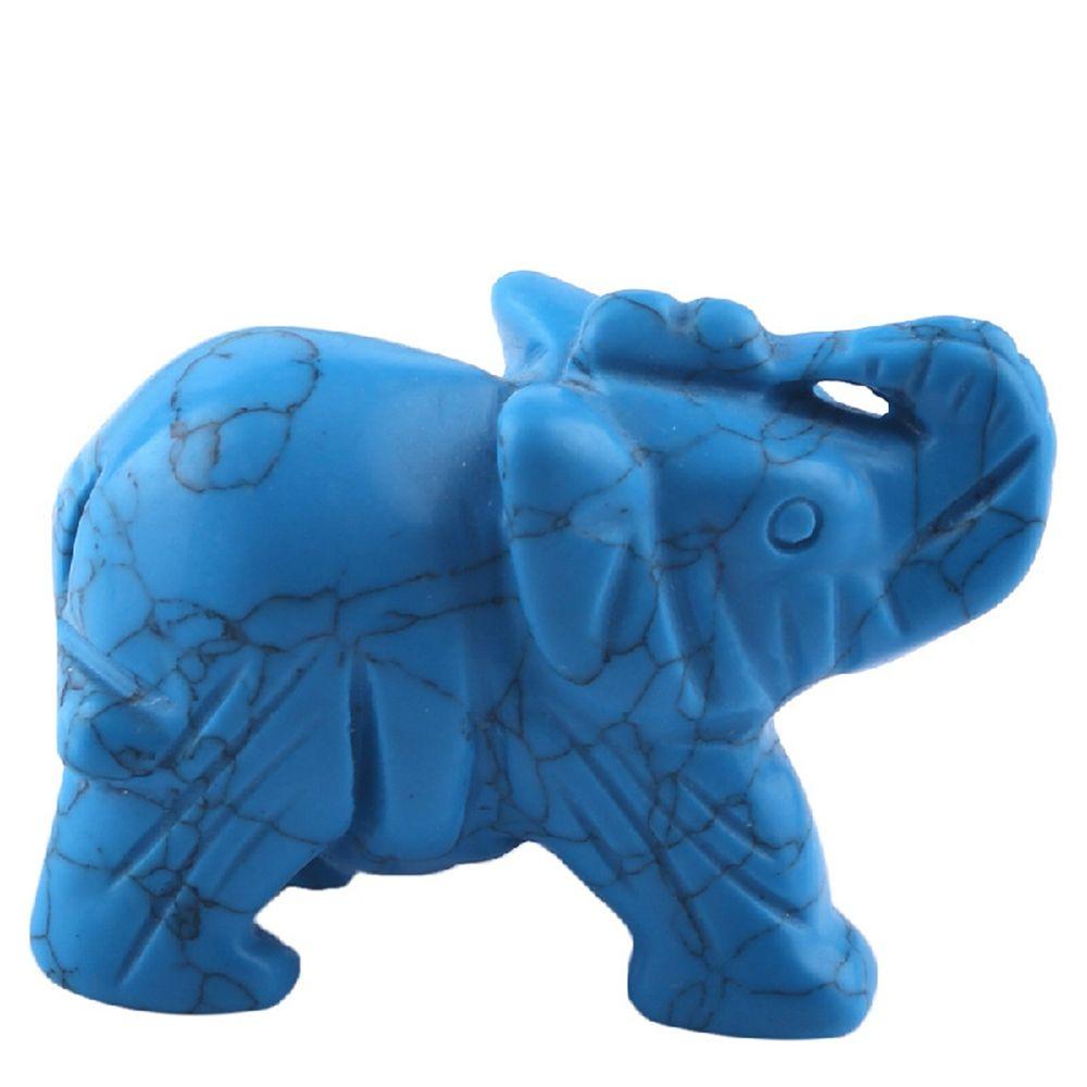 Decor Amethyst Obsidian Rose Quartz Small Decoration Stone Crafts Christmas Present Elephant Statue