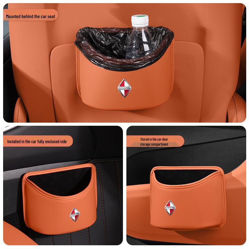 Borgward Logo Multi-functional Car Trash Can and Hanging Storage Bin