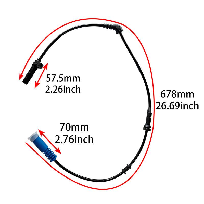 For Mini One Cooper R50 R52 R53 2001-2008Front Left Right ABS Wheel Speed Sensor 34526756385 34526756384 Car Braking System Part