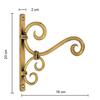 20 Cm Wrought Iron Wall Bracket
