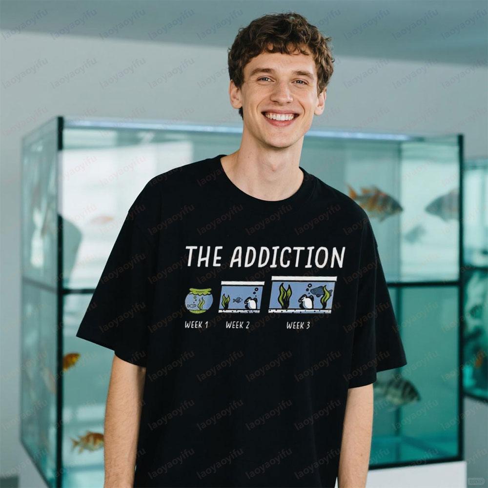 

Aquarium Shirt Funny Fish Tank Shir T-shirt Modern and Trendy Casual Men Women Summer Tee Tops Daily Life Printed Cotton Tshi... S