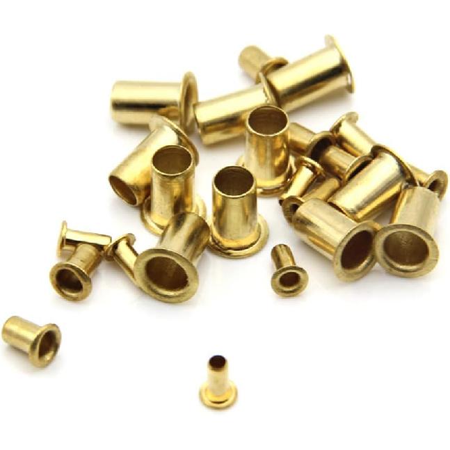 

1000PCS Rivets M0.9 M1.3 M1.5 M1.7 Mix Circuit Board PCB Nails Copper Hollow Rivet Kit Grommet Tool Kit Inch