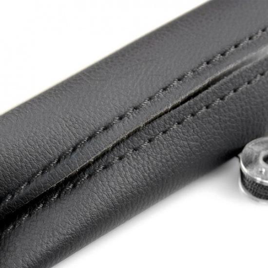 3pcs/ Set Door Handle Pull Black Leather Cover For BMW X5 E70 X6 E71 2007-2013