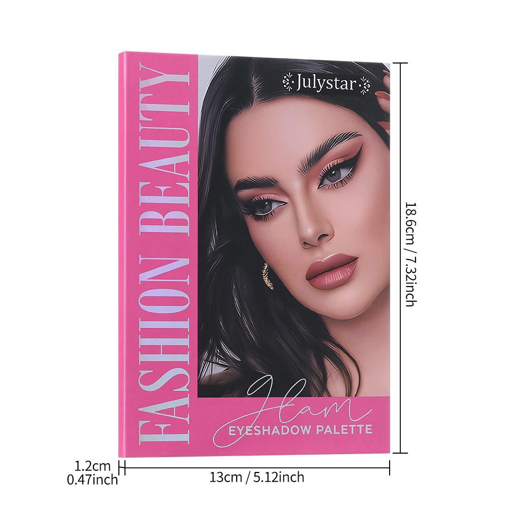 JULYSTAR 48 Colors Glam Eyeshadow Palette Matte Shimmer Earth Tone Makeup Palette High Pigmented Waterproof Long Lasting Face Makeup Kit with Mirror