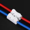 20pcs Quick 2P Cable Wire Connectors No Soldering Or Welding Required Spring Clamp Terminal Block for Fast Connection