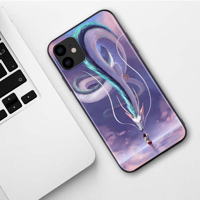 Buy Spirited Away Anime Silicone Phone Case For Apple Iphone 12 Mini 11 Pro Xs Max X Xr 6s 6 7 8 Plus 5s Soft Black Matte Cover At Affordable Prices