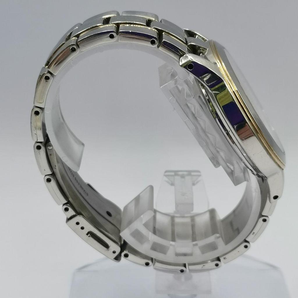 Used SEIKO Radio Solar 7B22-0BK0 Silver Combi Shell Dial