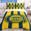 Rosario Central Crest 3pcs Bedding,Including 1pc Duvet Cover And 2pcs Pillowcases Perfect for Christmas,Ideal for Bedroom, Dormitory