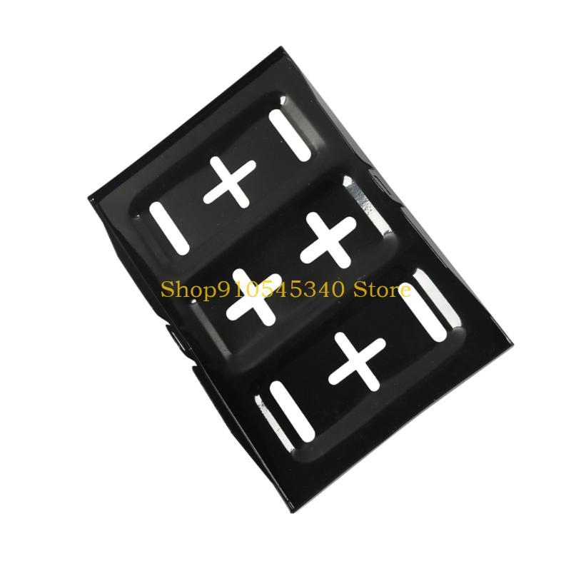 U2JA Iron Automotive Battery Tray Adjustable Universal Battery Hold Down Tray Bracket for Safe Vehicle Storage