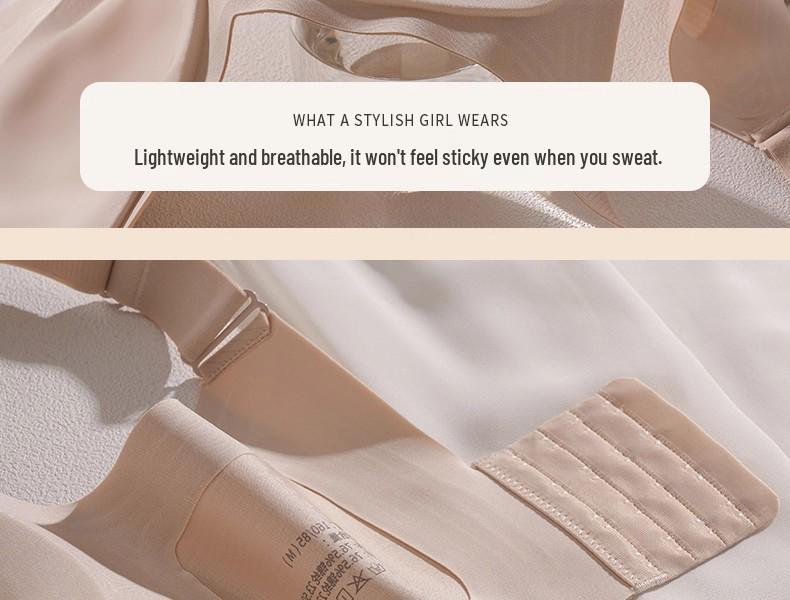 High-Quality Adjustable Soft Support Bra for Women with Big Breasts - Anti-Sag, Plus Size, and Jelly-Soft Design for a Slimmer Look