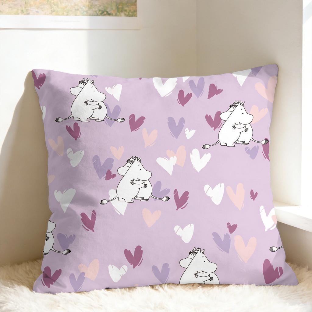 Cute M-Moomins Pillow Cover Soft Cushion Cover Funny Pillow Case For Wedding Party Home Decor