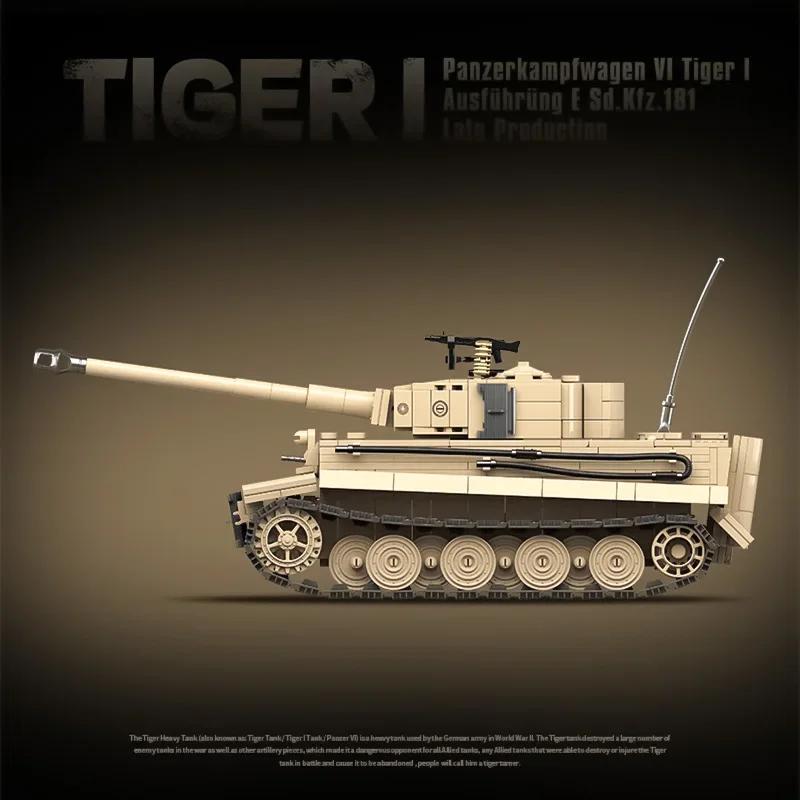 Neu Tiger Tank kinder spielzeug auto montage bausteine gepanzerte auto Weltkrieg II military serie