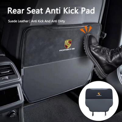 Car Seat Back Protection Mat Prevent Dirty Anti Kick Pad For 911 718 Cayenne Cayman Panamera Macan Taycan Boxster Pajun